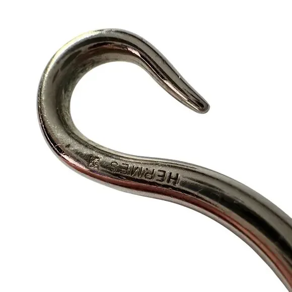 Hermès Jumbo Leather Hook Wrap Bangle Bracelet - Deep Brown